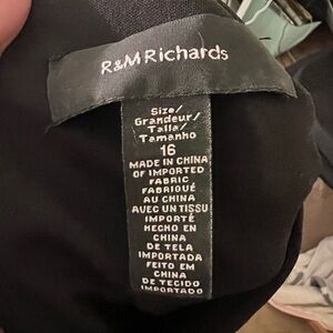 R&M Richards Evening Beaded Black Gown